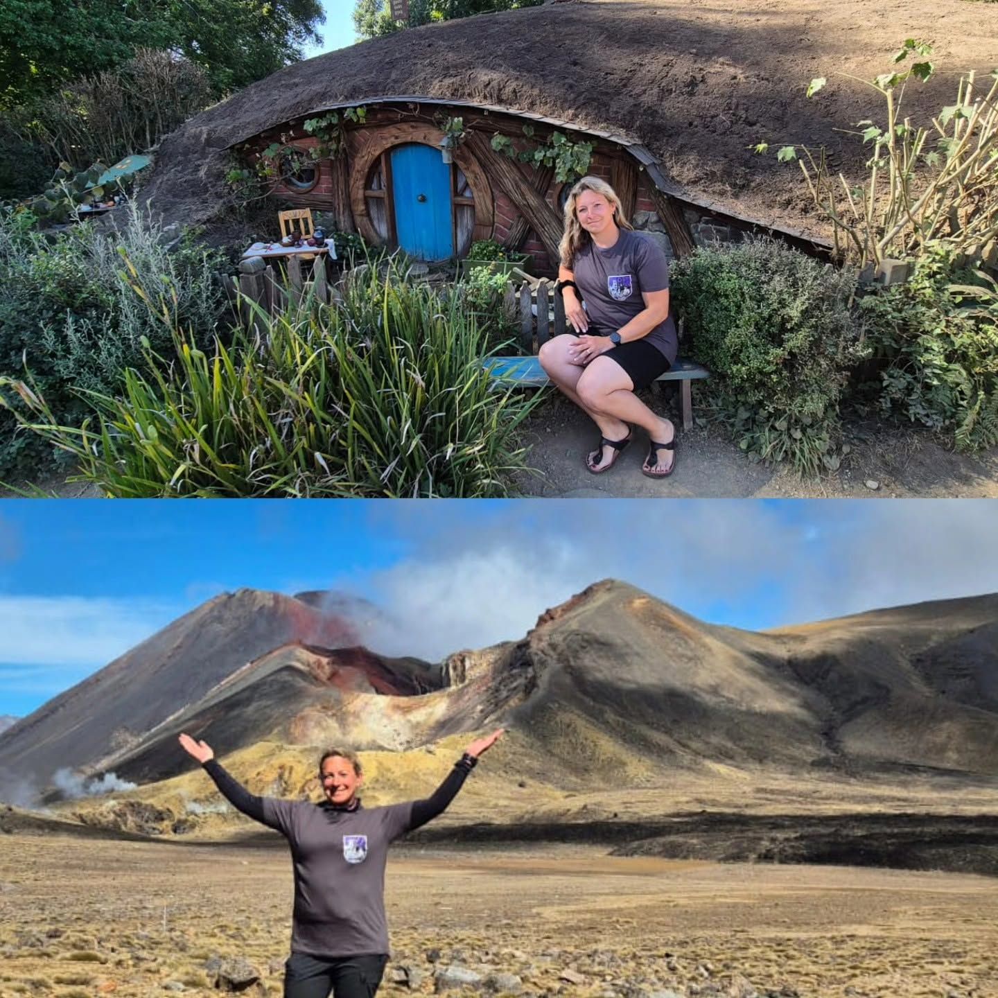 Urlaubsgruß im KG-Shirt: Mount Tongariro, Neuseeland