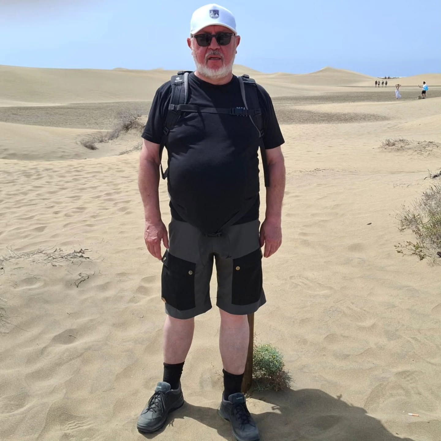 Urlaubsgruß im KG-Shirt: Dünen von Maspalomas, Gran Canaria